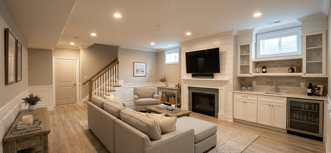 Finished basement