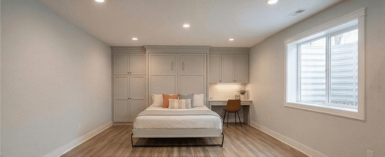 Basement finishing before and after transformation in Maryland