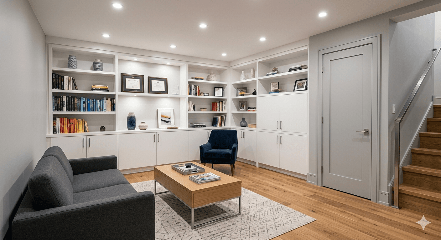 After: finished basement remodel